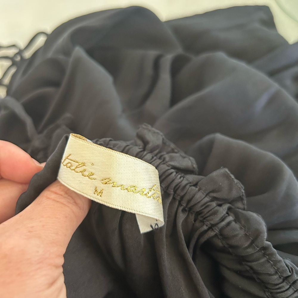 Natalie Martin Black Ruffle Slip Dress - Picture 4 of 5